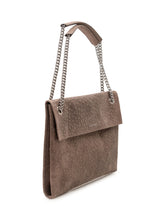 ORCIANI - Borsa a Spalla Venus con Patta e Catene - Marrone - LIDIASHOPPING® - Official Website