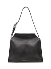 ORCIANI - Borsa a Spalla Trinity con Tracolla Sottile - Nero - LIDIASHOPPING® - Official Website
