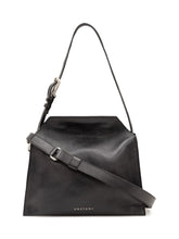 ORCIANI - Borsa a Spalla Trinity con Tracolla Sottile - Nero - LIDIASHOPPING® - Official Website
