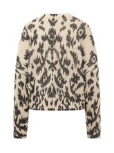 BA&SH - Pullover Pauze con Motivo Animalier - Bianco - LIDIASHOPPING® - Official Website
