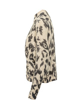 BA&SH - Pullover Pauze con Motivo Animalier - Bianco - LIDIASHOPPING® - Official Website