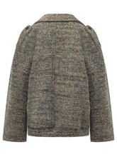 BA&SH - Giacca Tristana Doppiopetto in Bouclé - Grigio - LIDIASHOPPING® - Official Website