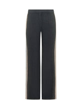 CASABLANCA - Cafe Stripe Wide Leg Trousers - Blue - LIDIASHOPPING® - Official Website