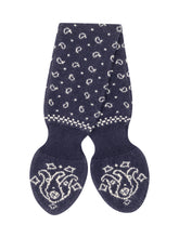 GUEST IN RESIDENCE - Bandana Bowtie Scarf with Decorated Ends - Blue - LIDIASHOPPING® - Official Website