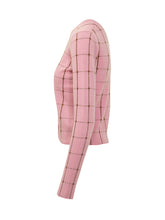 GUEST IN RESIDENCE - Jane Checker Cardigan with Check Pattern - Pink - LIDIASHOPPING® - Official Website