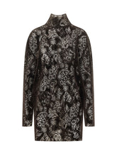 MSGM - Dress with Openwork Floral Pattern - Brown - LIDIASHOPPING® - Official Website