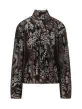 MSGM - Blusa a Collo Alto Traforata - Marrone - LIDIASHOPPING® - Official Website