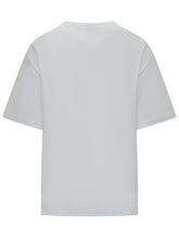 MSGM - T-shirt Girocollo con Stampa Grafica - Bianco - LIDIASHOPPING® - Official Website