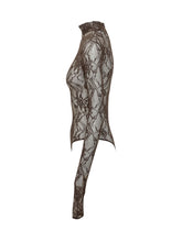 THE ANDAMANE - Body Ziggy in Pizzo con Scollo Profondo - Viola - LIDIASHOPPING® - Official Website