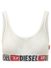 DIESEL - Top Bralette con Motivo Decorativo - Bianco - LIDIASHOPPING® - Official Website