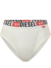 DIESEL - High Rise Briefs with Decorative Motif - White - LIDIASHOPPING® - Official Website