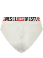 DIESEL - High Rise Briefs with Decorative Motif - White - LIDIASHOPPING® - Official Website