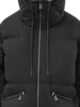 MONCLER GRENOBLE - Bomber Imbottito con Cappuccio - Nero - LIDIASHOPPING® - Official Website
