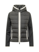 MONCLER GRENOBLE - Giacca Imbottita con Profili a Contrasto - Nero - LIDIASHOPPING® - Official Website