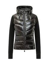 MONCLER GRENOBLE - Giacca Imbottita con Pannelli Lucidi - Nero - LIDIASHOPPING® - Official Website