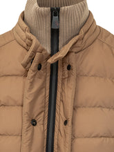 MONCLER GRENOBLE - Cardigan Trapuntato con Collo Alto - Beige - LIDIASHOPPING® - Official Website