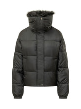 MICHAEL MICHAEL KORS - Piumino Corto con Collo in Pelliccia - Nero - LIDIASHOPPING® - Official Website