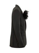 MICHAEL MICHAEL KORS - Tuxedo Blazer with Decorative Applique - Black - LIDIASHOPPING® - Official Website