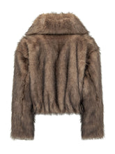 MICHAEL MICHAEL KORS - Cropped Jacket with Voluminous Collar - Beige - LIDIASHOPPING® - Official Website