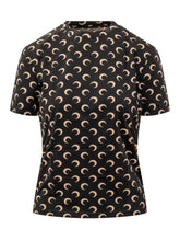 MARINE SERRE - Moon Print Layered Top - Black - LIDIASHOPPING® - Official Website