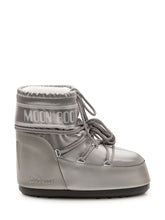 MOON BOOT - Stivali Icon Low Glance con Lacci - Grigio - LIDIASHOPPING® - Official Website