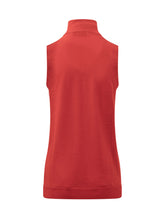 MARINE SERRE - Sleeveless Merino Wool Turtleneck Top - Red - LIDIASHOPPING® - Official Website