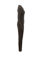 MARINE SERRE - Catsuit con Stampa Moon All Over - Nero - LIDIASHOPPING® - Official Website