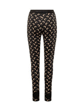 MARINE SERRE - Leggings con Stampa Moon All Over - Nero - LIDIASHOPPING® - Official Website
