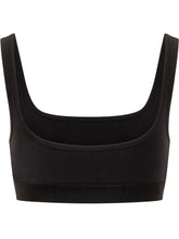 MARINE SERRE - Top Sportivo con Stampa Moon - Nero - LIDIASHOPPING® - Official Website