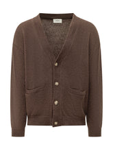 A PAPER KID - Knitted V Neck Cardigan with Pockets - Brown - LIDIASHOPPING® - Official Website