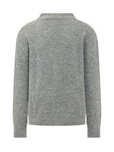 A PAPER KID - Cardigan con Scollo a V e Tasche - Grigio - LIDIASHOPPING® - Official Website