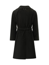 A PAPER KID - Double Breasted Coat with Belt - Black - LIDIASHOPPING® - Official Website