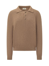 A PAPER KID - Polo in Maglia con Tre Bottoni - Beige - LIDIASHOPPING® - Official Website