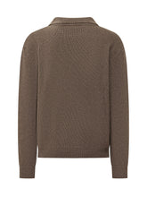 A PAPER KID - Polo in Maglia con Tre Bottoni - Marrone - LIDIASHOPPING® - Official Website