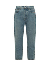 AMISH - Jeans Jeremiah a Gamba Dritta - Blu - LIDIASHOPPING® - Official Website