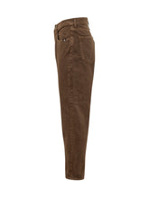 AMISH - Jeremiah Five Pocket Jeans - Brown - LIDIASHOPPING® - Official Website