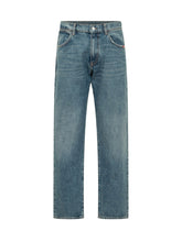 AMISH - Jeans James a Gamba Ampia - Blu - LIDIASHOPPING® - Official Website