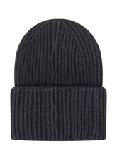 AMISH - Berretto a Coste con Etichetta Applicata - Nero - LIDIASHOPPING® - Official Website