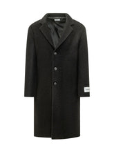 AMISH - Cappotto Lungo Monopetto con Rever - Nero - LIDIASHOPPING® - Official Website
