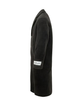 AMISH - Cappotto Lungo Monopetto con Rever - Nero - LIDIASHOPPING® - Official Website