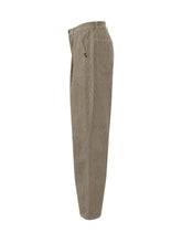 AMISH - Pantaloni a Coste con Pieghe Frontali - Beige - LIDIASHOPPING® - Official Website