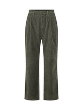 AMISH - Pantaloni a Coste con Pince - Verde - LIDIASHOPPING® - Official Website