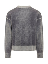 AMISH - Crew Neck Sweater with Contrast Trims - Grey - LIDIASHOPPING® - Official Website