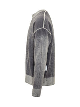 AMISH - Maglia Girocollo con Profili a Contrasto - Grigio - LIDIASHOPPING® - Official Website