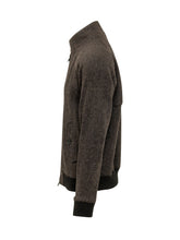 BARACUTA - Herringbone High Collar Jacket - Brown - LIDIASHOPPING® - Official Website