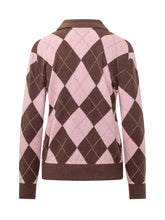 MC2 SAINT BARTH - Polo Hadidy in Maglia Argyle - Rosa - LIDIASHOPPING® - Official Website