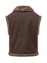 MC2 SAINT BARTH - Gilet Hesketh con Finiture in Pelliccia Sintetica - Marrone - LIDIASHOPPING® - Official Website