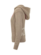 MC2 SAINT BARTH - Kyla Hoodie with Knitted Heart - Beige - LIDIASHOPPING® - Official Website