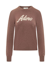 MC2 SAINT BARTH - New Queen Sweater with Adoro Lettering - Brown - LIDIASHOPPING® - Official Website