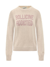 MC2 SAINT BARTH - Pullover New Queen con Scritta Bollicine Addicted - Beige - LIDIASHOPPING® - Official Website